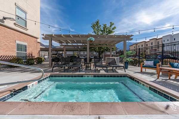 Pool with hot tub at The View on 20th, Ogden, UT